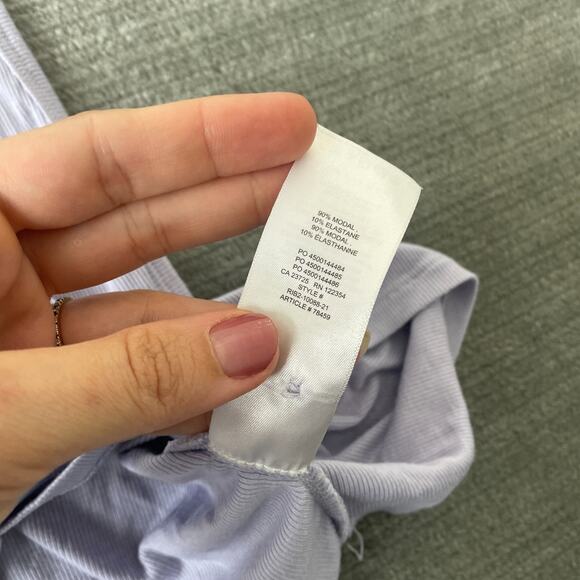 Aritzia Sunday Best Tank Top Women L Lilac Crop Ribbed Classic Capsule Minimal - Picture 5 of 6